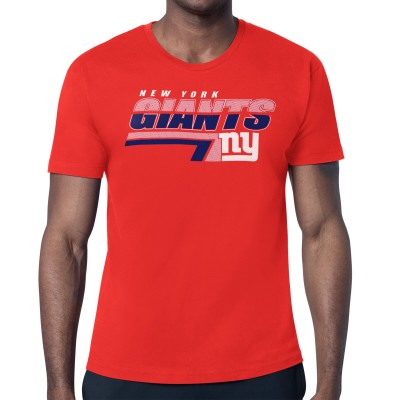 New York Giants Starter Red Logo Push Graphic T-Shirt