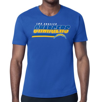Los Angeles Chargers Starter Royal Logo Push Graphic T-Shirt