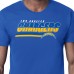 Los Angeles Chargers Starter Royal Logo Push Graphic T-Shirt