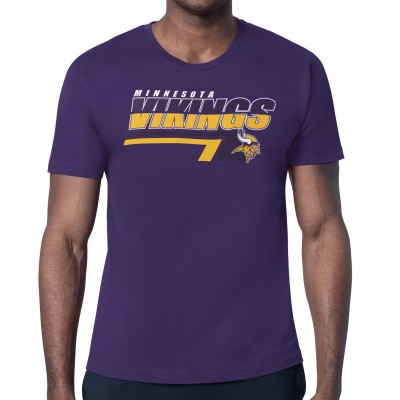 Minnesota Vikings Starter Purple Logo Push Graphic T-Shirt
