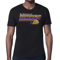 Minnesota Vikings Starter Black Logo Push Graphic T-Shirt
