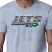 New York Jets Starter Heather Gray Logo Push Graphic T-Shirt