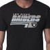 Las Vegas Raiders Starter Black Logo Push Graphic T-Shirt