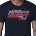 New England Patriots Starter Navy Logo Push Graphic T-Shirt