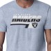 Las Vegas Raiders Starter Heather Gray Logo Push Graphic T-Shirt