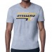 Pittsburgh Steelers Starter Heather Gray Logo Push Graphic T-Shirt