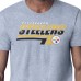 Pittsburgh Steelers Starter Heather Gray Logo Push Graphic T-Shirt