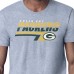 Футболка Green Bay Packers Starter Heather Gray Logo Push Graphic