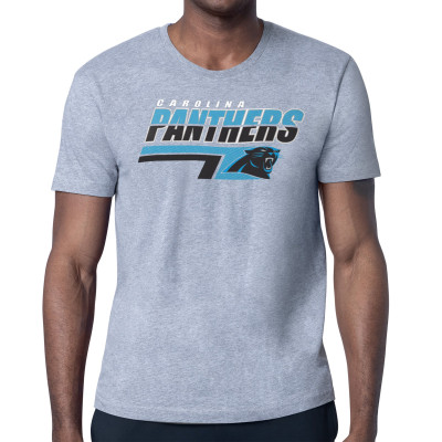 Футболка Carolina Panthers Starter Heather Gray Logo Push Graphic
