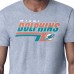 Miami Dolphins Starter Heather Gray Logo Push Graphic T-Shirt