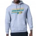 Jacksonville Jaguars Starter Heather Gray Logo Push Graphic Hoodie