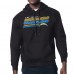 Los Angeles Chargers Starter Black Logo Push Graphic Hoodie