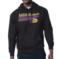 Minnesota Vikings Starter Black Logo Push Graphic Hoodie