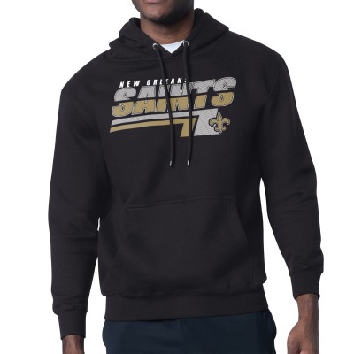 New Orleans Saints Starter Black Logo Push Graphic Hoodie