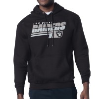 Las Vegas Raiders Starter Black Logo Push Graphic Hoodie