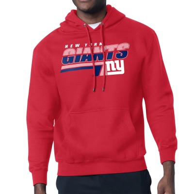 New York Giants Starter Red Logo Push Graphic Hoodie