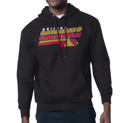 Arizona Cardinals Starter Black Logo Push Graphic Hoodie