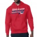 New England Patriots Starter Red Logo Push Graphic Hoodie