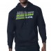 Seattle Seahawks Starter College Navy Logo Push Graphic Hoodie