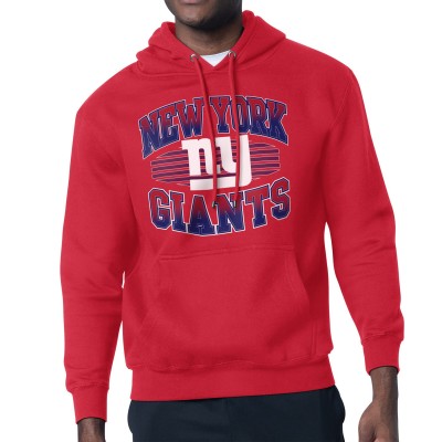 New York Giants Starter Red Team Grit Graphic Hoodie