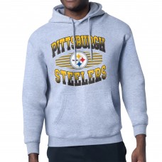 Толстовка Pittsburgh Steelers Starter Heather Gray Team Grit Graphic