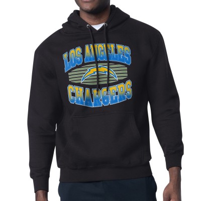 Los Angeles Chargers Starter Black Team Grit Graphic Hoodie