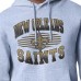 New Orleans Saints Starter Heather Gray Team Grit Graphic Hoodie
