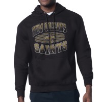 New Orleans Saints Starter Black Team Grit Graphic Hoodie