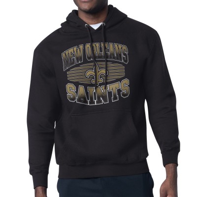 New Orleans Saints Starter Black Team Grit Graphic Hoodie