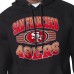 San Francisco 49ers Starter Black Team Grit Graphic Hoodie