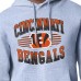 Cincinnati Bengals Starter Heather Gray Team Grit Graphic Hoodie