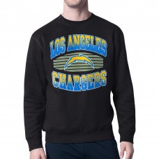 Los Angeles Chargers Starter Black Team Grit Graphic Fleece Pullover Sweatshirt