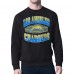 Los Angeles Chargers Starter Black Team Grit Graphic Fleece Pullover Sweatshirt