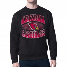 Arizona Cardinals Starter Black Team Grit Graphic Fleece Pullover Sweatshirt