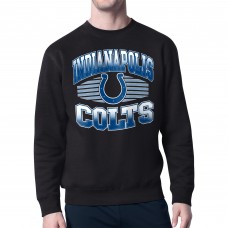 Indianapolis Colts Starter Black Team Grit Graphic Fleece Pullover Sweatshirt