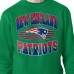 New England Patriots Starter Kelly Green Team Grit Graphic Fleece Pullover Sweatshirt