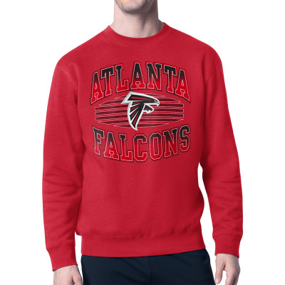 Свитшот Atlanta Falcons Starter Red Team Grit Graphic Fleece Pullover
