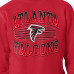 Свитшот Atlanta Falcons Starter Red Team Grit Graphic Fleece Pullover