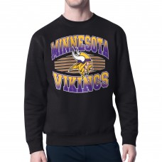 Minnesota Vikings Starter Black Team Grit Graphic Fleece Pullover Sweatshirt Minnesota Vikings Starter Black Team Grit Graphic Fleece Pullover Sweatshirt