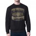 New Orleans Saints Starter Black Team Grit Graphic Fleece Pullover Sweatshirt