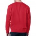 New England Patriots Starter Red Team Grit Graphic Fleece Pullover Sweatshirt