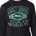 New York Jets Starter Black Team Grit Graphic Fleece Pullover Sweatshirt