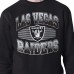 Las Vegas Raiders Starter Black Team Grit Graphic Fleece Pullover Sweatshirt