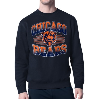 Кофта Chicago Bears Starter Navy Team Grit Graphic Fleece