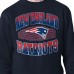 New England Patriots Starter Navy Team Grit Graphic Fleece Pullover Sweatshirt