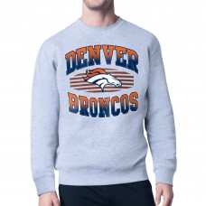 Кофта Denver Broncos Starter Heather Gray Team Grit Graphic Fleece