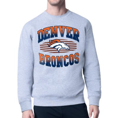 Кофта Denver Broncos Starter Heather Gray Team Grit Graphic Fleece