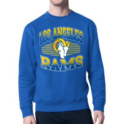 Los Angeles Rams Starter Team Grit Graphic Fleece Pullover Sweatshirt - Royal