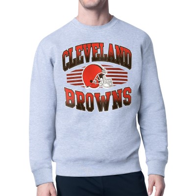 Кофта Cleveland Browns Starter Heather Gray Team Grit Graphic Fleece