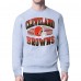 Кофта Cleveland Browns Starter Heather Gray Team Grit Graphic Fleece